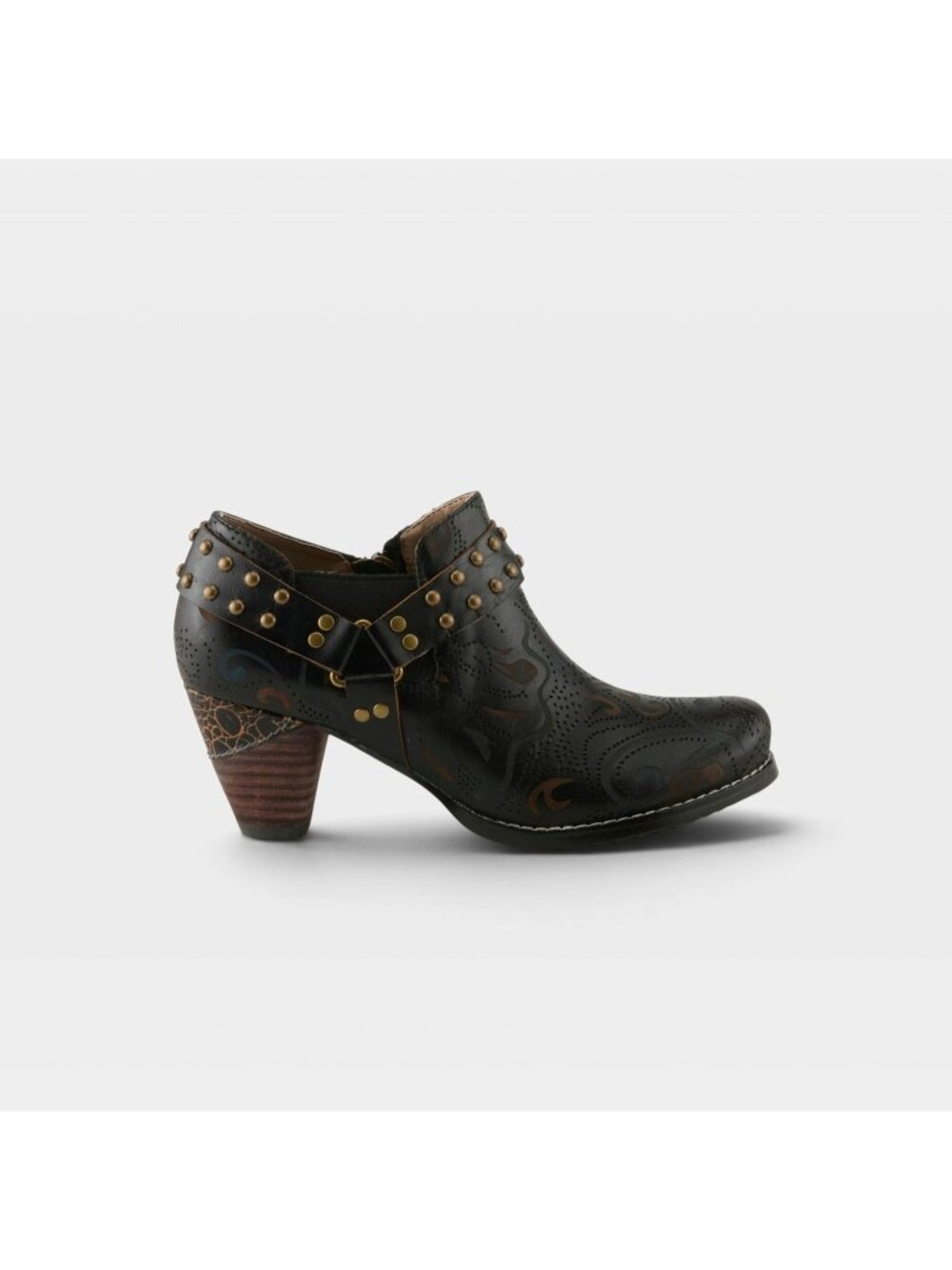 L'ARTISTE SPRING STEP kacielou booties 41 boots black shoes western cowgirl